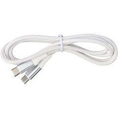 Charging and data transfer cable, white, VA475-02