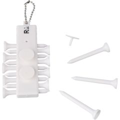 Golf-Tee-Set, 12 Stück, Weiß, VA569-02
