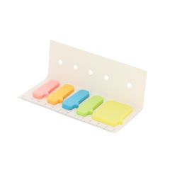 Porta memo, note adesive, realizzato con cartoni di latte riciclati, righello, bianco, VA644-02