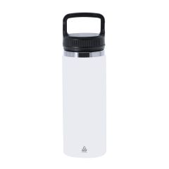 Bottiglia termica in acciaio inossidabile riciclato 550 ml, bianco, VA673-02