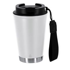 Tazza termica in acciaio inossidabile riciclato da 300 ml, bianco, VA680-02
