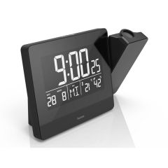 Desk clock with alarm, projector Hama Plus Charge, black, VH062-03