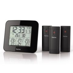 Weather station, 3 sensoes Hama Trio, nero, VH065-03