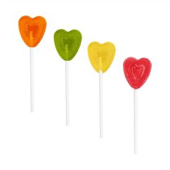 Fruit lollipop mini heart