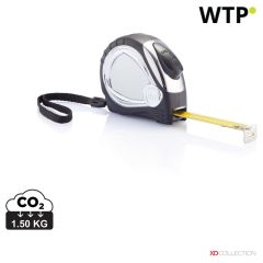 Chrome plated auto stop tape measure, black, XDP113.401