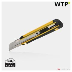 Coltello a scatto pesante RCS rplastic ricaricabile con impugnatura morbida, giallo, XDP215.176