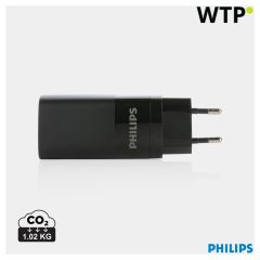 Philips 65W ultra hitri PD 3-portni USB zidni polnilec, črna, XDP301.281