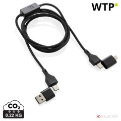 Datalock RCS recikliran 60W kabel za zaščito pred hekerji, črna, XDP302.4901