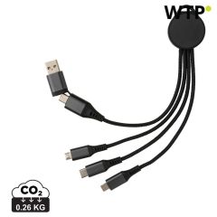 Terra RCS recikliran aluminijast 6-v-1 polnilni kabel, siva, XDP302.672