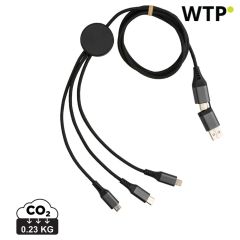 Terra 60W RCS recycled aluminium 120cm 6-in-1 cable, siva, XDP302.682