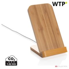 Bamboo 5W wireless charging stand, brown, XDP308.359