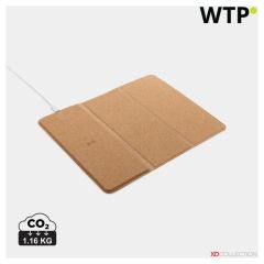 10W wireless charging cork mousepad and stand, brown, XDP308.519