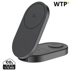 Quantum ultra-fast 3-in-1 25W Foldable Wireless Charger, siva, XDP309.1302