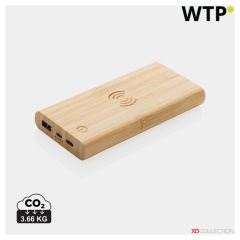 Bambusov 8.000 mAh 5W brezžični powerbank, rjava, XDP322.359
