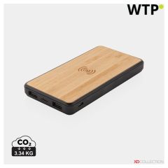 RCS reciklirana plastika 8000 mAh brezžični Powerbank, rjava, XDP322.389