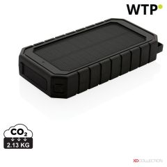 RCS recikliran plastični solarni powerbank z 10W brezžično polnjenje, črna, XDP322.451