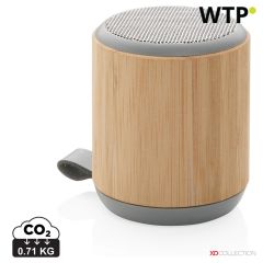 Bamboo and fabric 3W wireless speaker, brown, XDP329.379