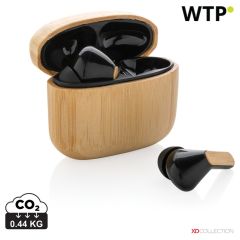 Bamboo TWS-Ohrhörer mit RCS-recyceltem Kunststoff, braun, XDP329.939