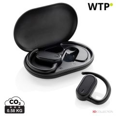 Auricolari TWS open ear in plastica riciclata Fitsound RCS, nero, XDP331.1001