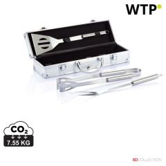 3-delni set za žar v aluminijasti škatli, srebrna, XDP422.172