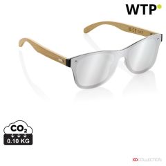 Prism RCS Sonnenbrille aus recyceltem Kunststoff mit Bambusrahmen, braun, XDP453.8509