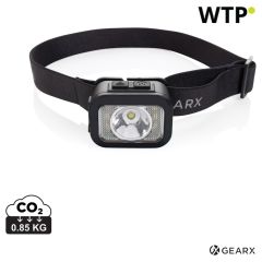 Gear X RCS rPlastic heavy duty head torch, black, XDP513.102