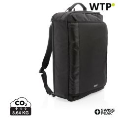 Swiss peak convertible travel backpack PVC free, black, XDP762.581