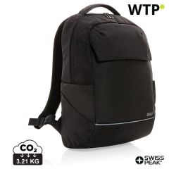 Swiss Peak Brooke AWARE™ RPET daily 15.6 laptop backpack, black, XDP763.031
