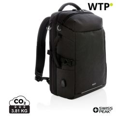 Swiss Peak AWARE™ XXL weekend travel backpack, black, XDP763.141
