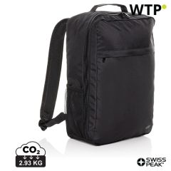 Swiss Peak Aware™ RPET Essential 15.6 inch laptop backpack, black, XDP763.4301