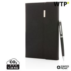Swiss Peak deluxe set bilježnica A5 i olovka, crno, XDP772.921