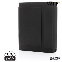 Swiss Peak Heritage RCS rPU A5 stone paper portfolio, black, XDP774.421