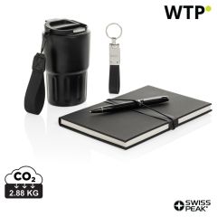 Swiss Peak RCS certified deluxe business gift set w/ tumbler, crno, XDP774.6701