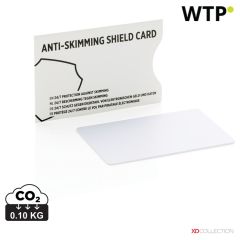 Anti-skimming RFID shield card with active jamming chip, white, XDP820.523