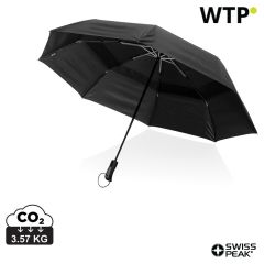 Swiss Peak Aware™ Tornado 27” pocket storm umbrella, black, XDP850.331