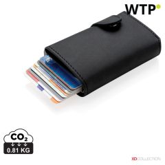Standardni aluminijasti RFID nosilec kartic s PU denarnico, črna, XDP850.341