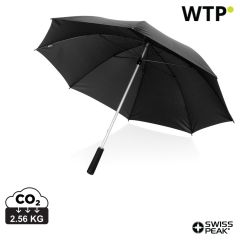 Swiss Peak Aware™ Ultra-light manual 25” Alu umbrella, black, XDP850.381