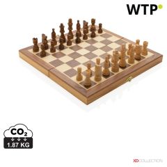 Luxury wooden foldable chess set, brown, XDP940.129