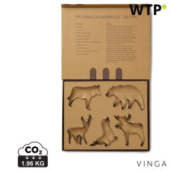 VINGA Nordic velik set 5 modelov za piškote, siva, XDV261012