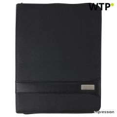 A4 PVC Zipped folder. Byron, black, 3403-001999999