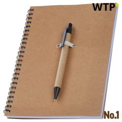 A5 Cardboard Notebook Kentwood, brown, EG190701