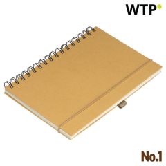 A5 Cardboard Notebook Silkeborg, beige, EG321713