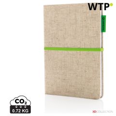 A5 Jute-Notizbuch, Grün, XDP773.943