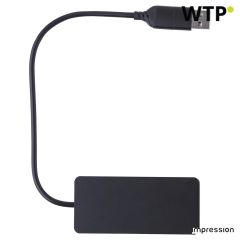 Recikliran aluminijast USB razdelilnik Layton, 1015140