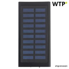 ABS and aluminium solar charger Adriana, black, 9150-001999999