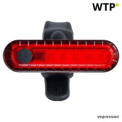 ABS bicycle light Priska, red, 8170-008999999
