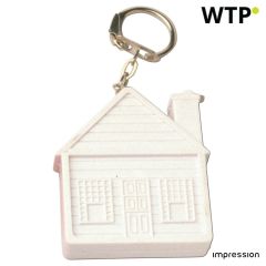 ABS key holder tape measure Dane, white, 2130-002999999