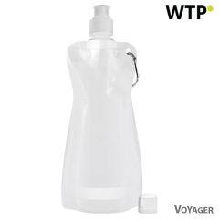 Zložljiva steklenica za vodo 420 ml s karabinom, V6503