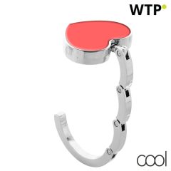 Amor, bag hanger, red, AP810727-05