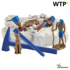 Ancient Egypt Excavation Kit III, Educational game supplied with a kraft paper gift bag (115 g/m²), natural, 35853-160